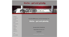 Desktop Screenshot of kueche-gut-und-guenstig.de