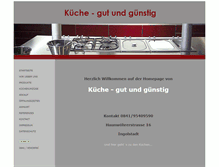 Tablet Screenshot of kueche-gut-und-guenstig.de